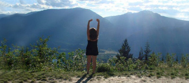 Beverlee feeling joy in nature