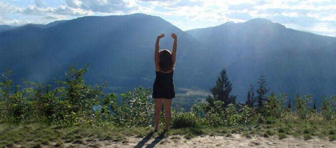 Beverlee feeling joy in nature