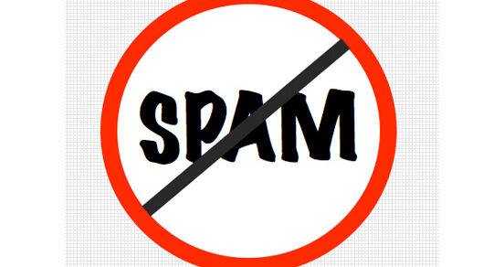 No Spam warning sign