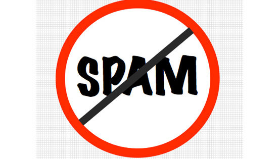 No Spam warning sign