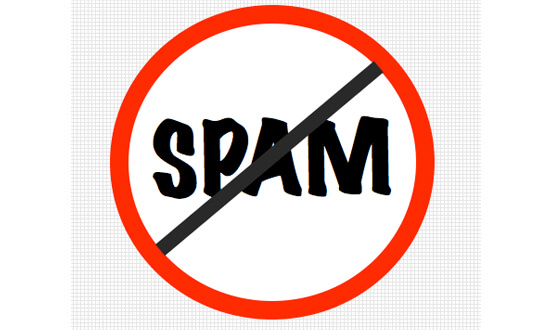 No Spam warning sign