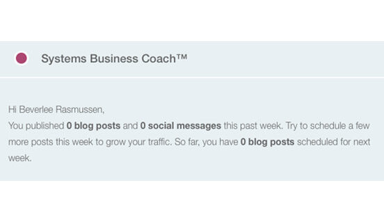 Systems Business Coach Blog Post Statistic