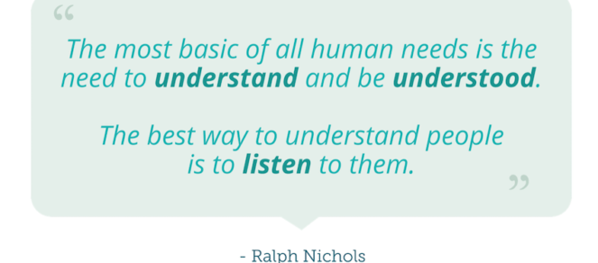 Leadership and listening quote by Ralph Nichols