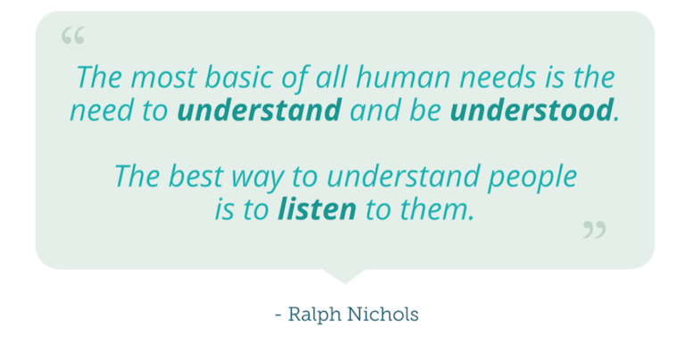 Leadership and listening quote by Ralph Nichols