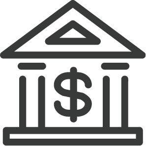 Bank Icon - how to make money in business
