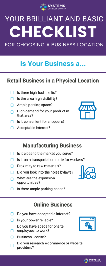 Brilliant and Basic Checklist for Choosing a Business Location