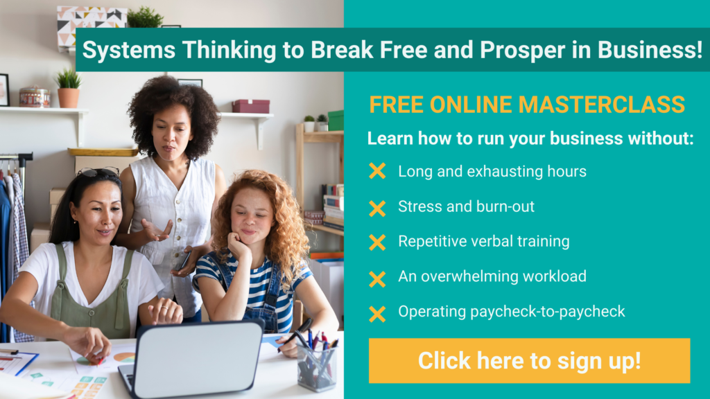 how to save a struggling small business - systems thinking to break free and prosper in business