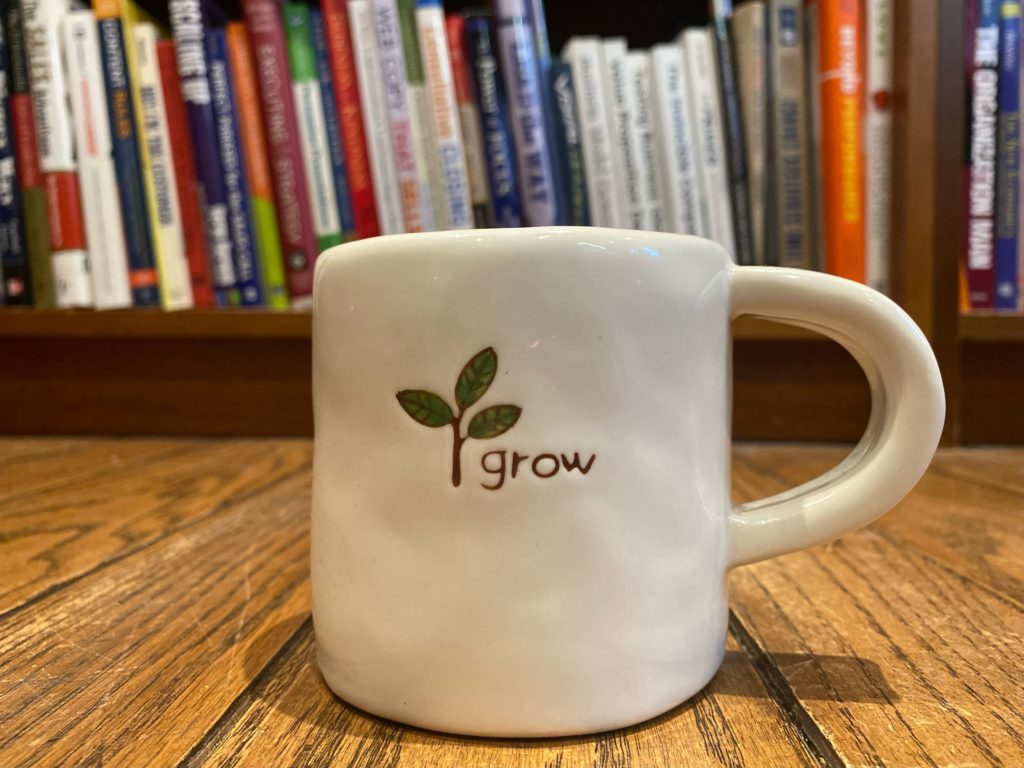 grow business theme idea on a mug