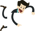 Man holding his arm out