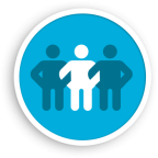 Team round icon Team round icon